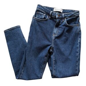 New Aritzia Denim Forum women's blue denim 25 high waist skinny fit 96% cotton